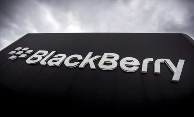 A Blackberry sign is seen in front of their offices on the day of their annual general meeting for shareholders in Waterloo, Canada in this June 23, 2015 file photo. BlackBerry posted a bigger-than-expected fall in first quarter revenue June 23, 2016, but