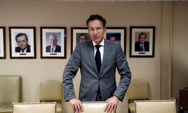 Dutch Finance Minister and Eurogroup President Jeroen Dijsselbloem is seen before his meeting with Greek Finance Minister Euclid Tsakalotos (not pictured) at the Finance ministry in Athens, Greece September 25, 2017. REUTERS/Costas Baltas