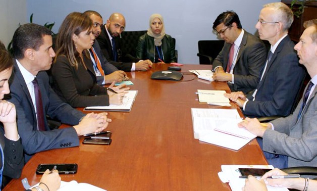 Minister of Investment Sahar Nasr during her meeting with UK Department for International Development- Press Photo