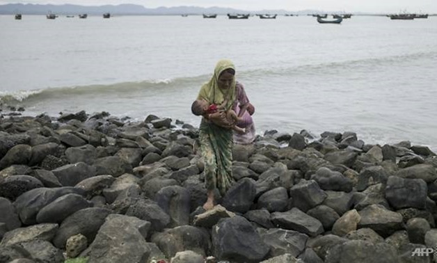 Nearly 200 Rohingya have drowned over the last six weeks making the perilous crossing into Bangladesh, often in overcrowded boats AFP/FRED DUFOUR