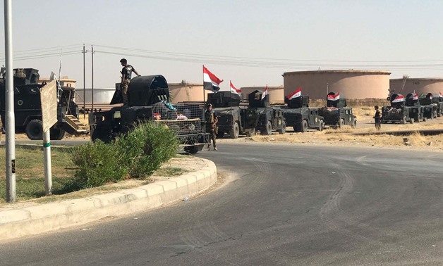 Iraqi Army raises Iraqi flags on oil facilities in Kirkuk