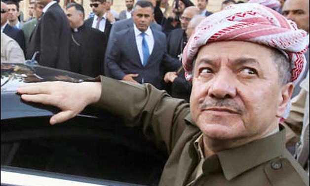 Massoud Barzani, whose term as Kurdistan President ended on August 20, 2015 but refused to step down and remains unofficially in office - AFP