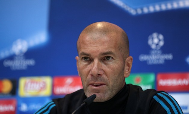 Zinedine Zidane Real Madrid’s coach - Press image courtesy Reuters