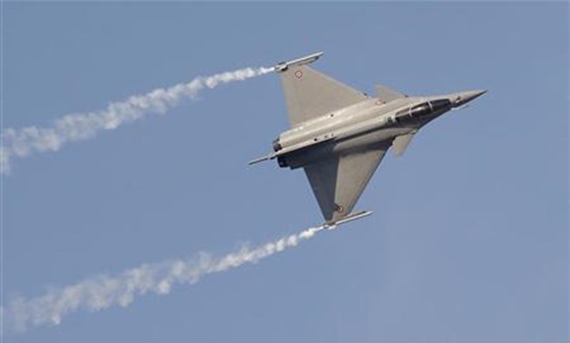File- A Rafale fighter jet performs during the first day of the Dubai Airshow - REUTERS