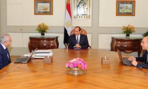 Photo Sisi’s meeting with Education Minister - Photo File. 