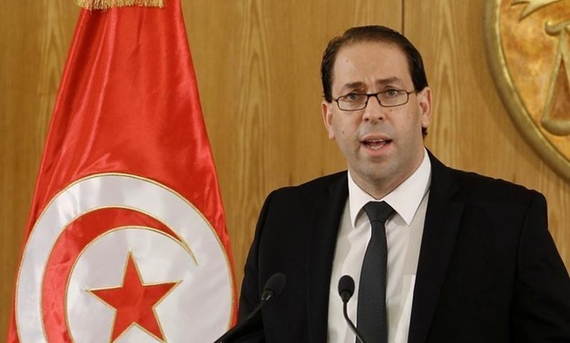 Tunisia's Prime Minister-designate Youssef Chahed speaks during a news conference after his meeting with Tunisia's President Beji Caid Essebsi -- REUTERS