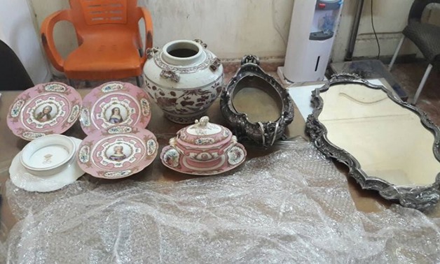 Historical ceramic plates [Photo: Ministry of Antiquities Official Facebook page]