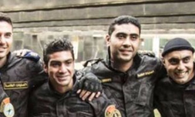 Amr Salah behind the scences from El Khaleya movie_ File Photo.