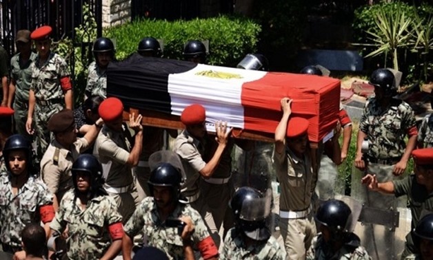 Military funeral held in Gharbia for victim of Wahat attack - File Photo