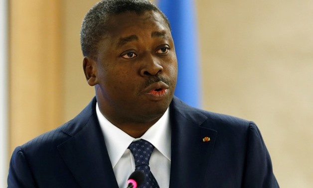 Togo's president Faure Essozimna Gnassingbe addresses the 31st session of the Human Rights Council at the U.N. European headquarters in Geneva, Switzerland, February 29, 2016. REUTERS/Denis Balibouse/File Photo