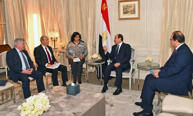 1.	President Abdel Fatah al-Sisi received on Monday the CEO of Dassault Group for aeronautical industries -  File photo