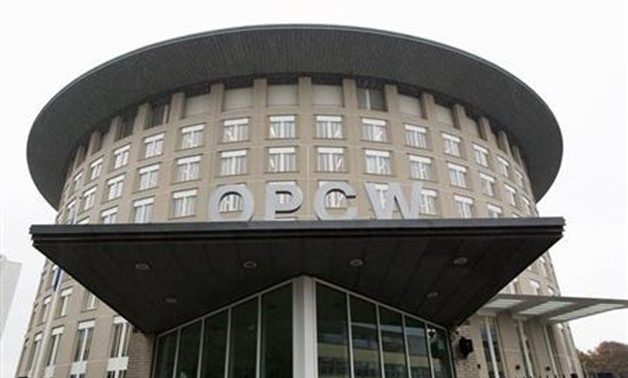 Exterior view of the Organisation for the Prohibition of Chemical Weapons ( OPCW) headquarters in The Hague October 11, 2013 - REUTERS