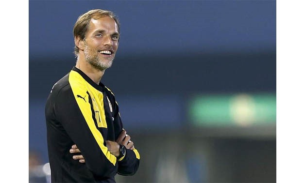 Borussia Dortmund's former coach Thomas Tuchel reacts during their friendly soccer match against Kawasaki Frontale as part of Borussia Dortmund's Asia Tour in Kawasaki, south of Tokyo, Japan, July 7, 2015. REUTERS