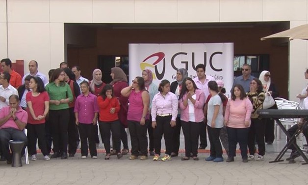 The concert presented by young people with special needs at GUC – Official Facebook Page
