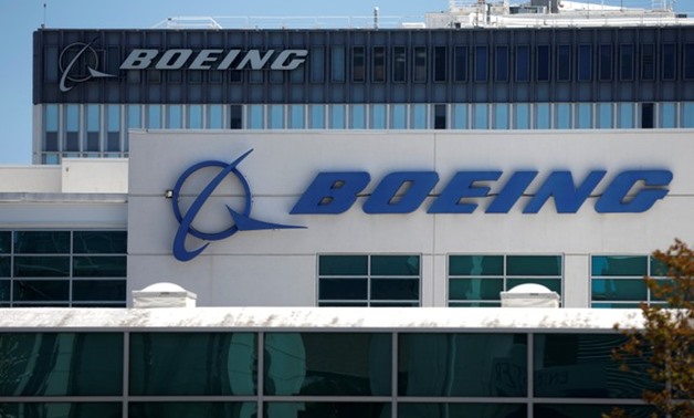 The logo of Dow Jones Industrial Average stock market index listed company Boeing (BA) is seen in Los Angeles - REUTERS