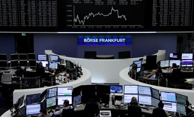 The German share price index, DAX board, is seen at the stock exchange in Frankfurt, Germany, October 24, 2017. REUTERS/Staff/Remote

