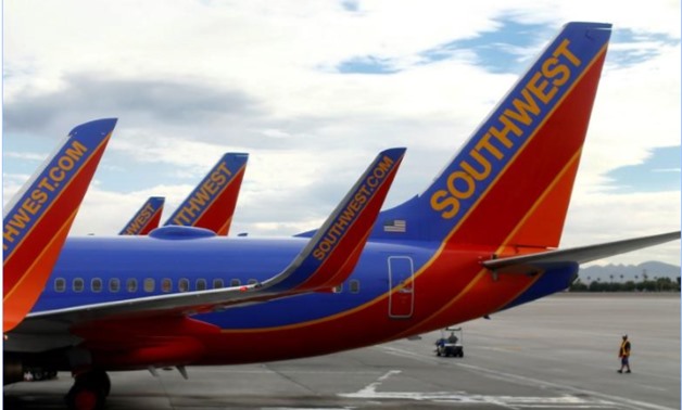 Southwest commercial airliners taxied at McCarran International Airport in Las Vegas, November 19, 2014 -
 REUTERS/Mike Blake/File Photo