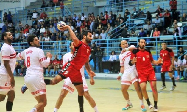 Al-Ahly vs. Zamalek – press courtesy image Confédération Africaine de Handball official Facbook page
