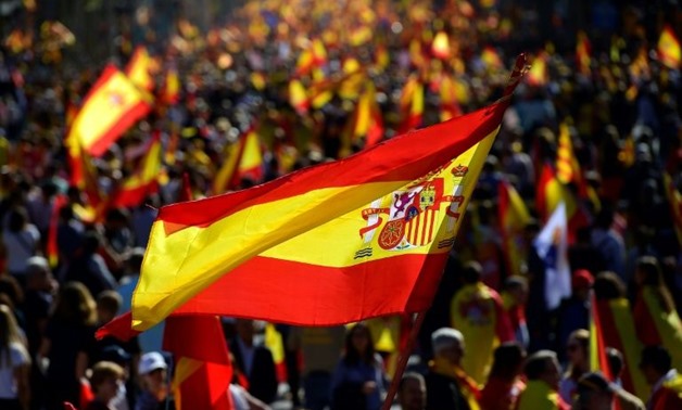 Unity supporters marched in Barcelona - AFP