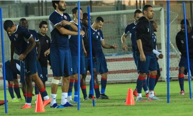 Zamalek training ahead of Degla's game, Zamalek website