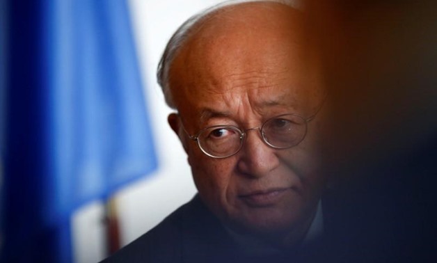 International Atomic Energy Agency (IAEA) Director General Yukiya Amano listens during an interview with Reuters at the IAEA headquarters in Vienna, Austria September 26, 2017. REUTERS/Leonhard Foeger