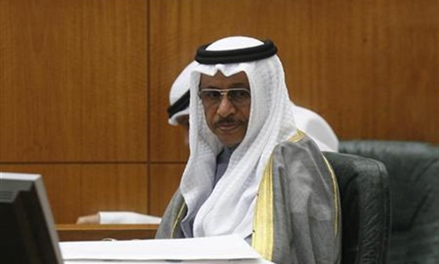 Kuwait's Prime Minister Sheikh Jaber al-Mubarak al-Sabah answers questions during a grilling session on issues linked to his government by some members of parliament in Kuwait City March 28, 2012. REUTERS/Stringer

