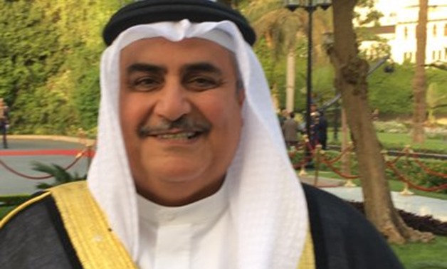 Bahraini Foreign Minister Sheikh Khalid bin Ahmed al-Khalifa – Courtesy of Al-Khalifa’s official Twitter account