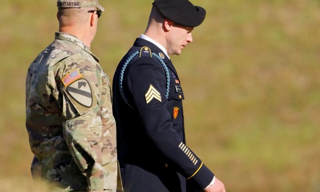 U.S. Army Sergeant Bowe Bergdahl leaves the courthouse after taking the stand on the fourth day of sentencing proceedings in his court martial at Fort Bragg, North Carolina - REUTERS