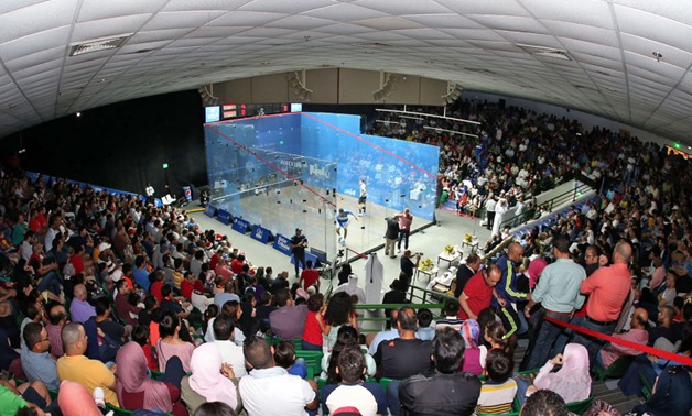 Qatar Classic’s squash arena –  Press image courtesy PSA World Tour’s official website