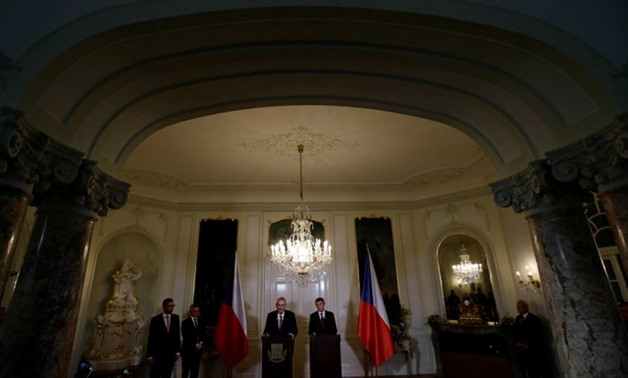 Leader of ANO Party Andrej Babis meets President Milos Zeman in Prague - REUTERS