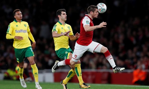 Arsenal's Mathieu Debuchy in action Action Images via Reuters
