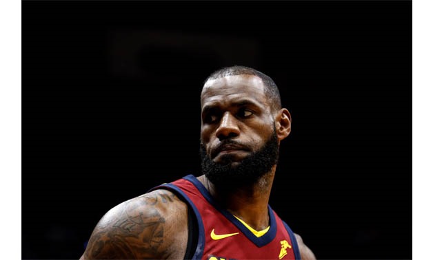 Cleveland Cavaliers forward LeBron James (23) against the New Orleans Pelicans during the first half of a game at the Smoothie King Center. Mandatory Credit: Derick E. Hingle-USA TODAY Sports 