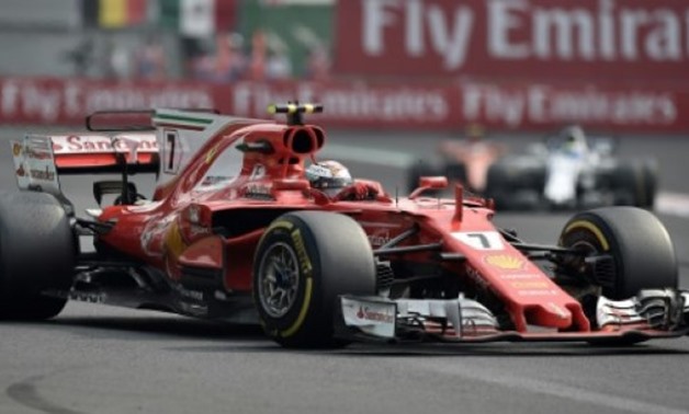  AFP/File | Ferrari's Finnish driver Kimi Raikkonen powers his car during the Formula One Mexican Grand Prix at the Hermanos Rodriguez circuit in Mexico City on October 29, 2017