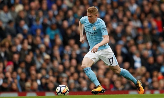  Manchester City vs. Burnley - Etihad Stadium, Manchester, Britain - October 21, 2017 Manchester City's Kevin De Bruyne in action Action Images via Reuters