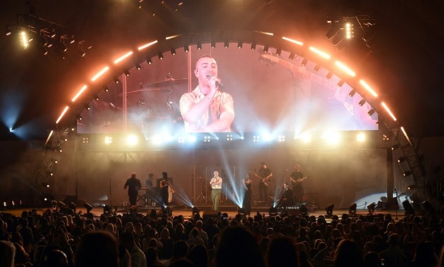 Sam Smith, performing last month at The Hollywood Bowl, addresses themes of pain and heartbreak in his gospel-infused second album, "The Thrill of it All"