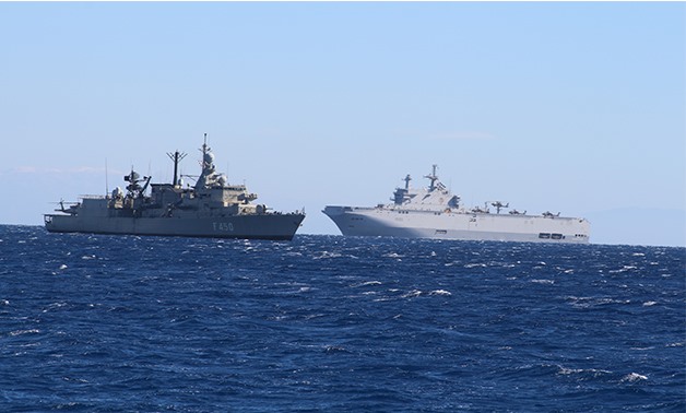 Egyptian naval and air force units arrived in Greece to take part in Medusa 5 joint drills - Egypt Today