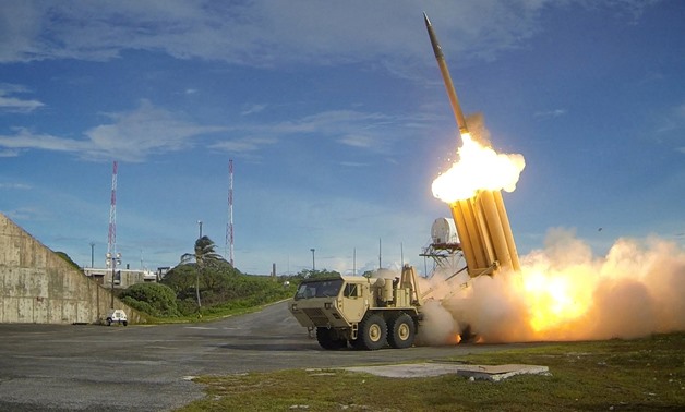 A Terminal High Altitude Area Defense (THAAD) interceptor is launched during a successful intercept test - U.S. Department of Defense/via Reuters