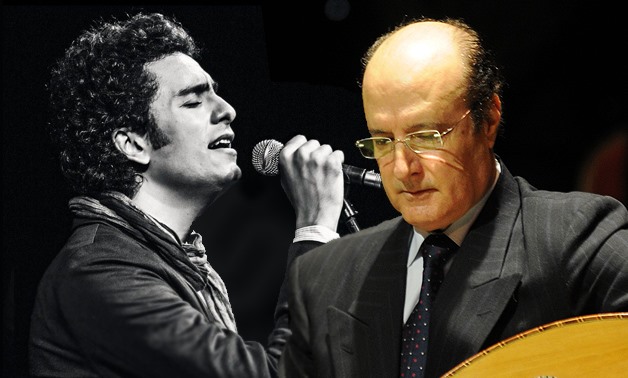 (L) Egyptian singer Mohamed Mohsen, (R) Syrian singer Safwan Bahlawan – Photo compiled by Egypt Today/Mohamed Zain