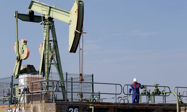 An oil pump jack of Canadian group Vermilion Energy is pictured in Parentis-en-Born, France, October 13, 2017. REUTERS/Regis Duvignau