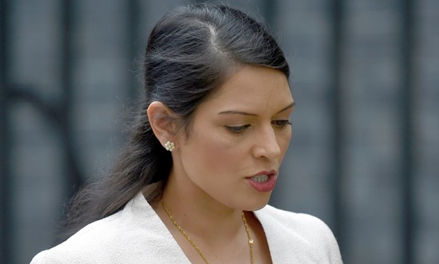 Britain's Employment Minister Priti Patel, leaves after a cabinet meeting in Downing Street in central London, Britain June 27, 2016 - REUTERS/Toby Melville/File Photo