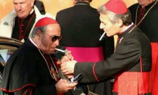 No more Holy Smokes - Vatican bans sale of cigarettes - Press Photo