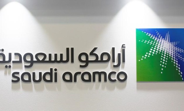 Logo of Saudi Aramco is seen at the 20th Middle East Oil & Gas Show and Conference (MOES 2017) in Manama, Bahrain, March 7, 2017. REUTERS/Hamad I Mohammed. “
