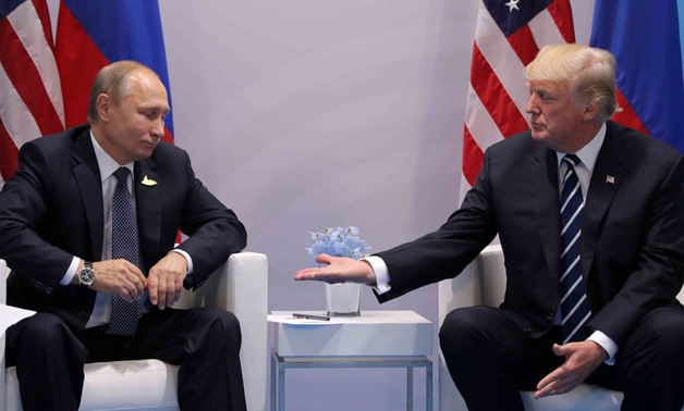 US President Donald Trump meets with Russian President Vladimir Putin at the G20 summit in Hamburg, Germany, July 7, 2017. (Reuters / Carlos Barria)