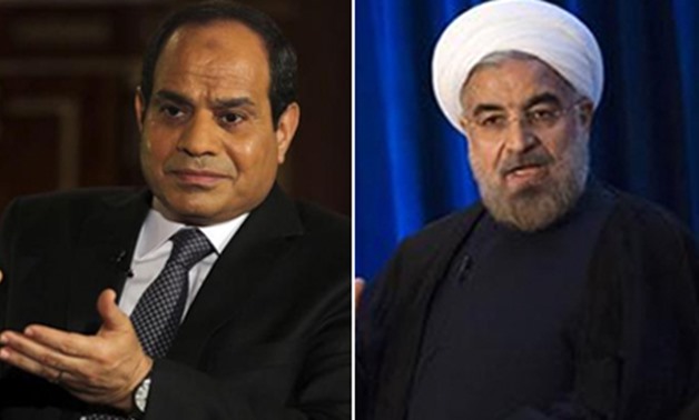 Egypt's President Abdel-Fattah El-Sisi and Iran's President Hassan Rouhani - Reuters