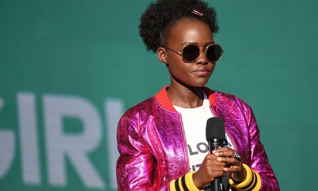 This file photo taken on September 23, 2017 shows Lupita Nyong'o speaking onstage during the 2017 Global Citizen Festival in Central Park to End Extreme Poverty by 2030 at Central Park in New York City. (AFP/Angela Weiss)