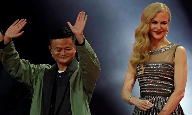 Jack Ma, Chairman of Alibaba Group, and actor Nicole Kidman attend a show during Alibaba Group's 11.11 Singles' Day global shopping festival in Shanghai, China, November 10, 2017. REUTERS/Aly Song