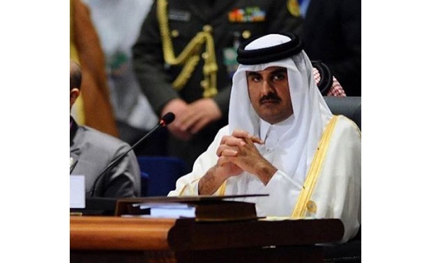 FILE – Qatar's Emir Sheikh Tamim bin Hamad Al Thani