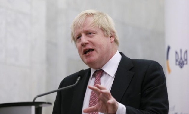 Britain's Foreign Secretary Boris Johnson speaks during a news briefing after a meeting with Ukraine's Foreign - Reuters
