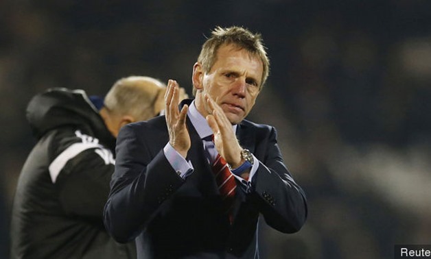Nottingham Forest manager Stuart Pearce applauds the fans at the end of the match, Reuters.