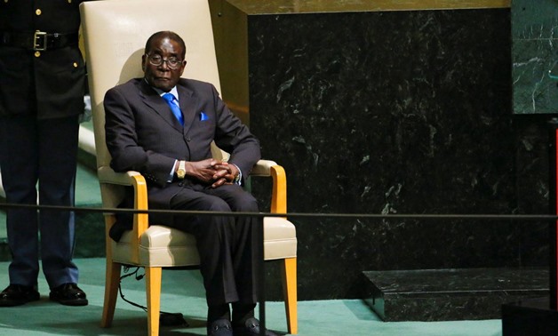 Zimbabwe's President Robert Mugabe waits to address attendees during the 70th session of the United Nations General Assembly at the U.N. headquarters in New York, U.S., September 28, 2015. REUTERS/Eduardo Munoz/File Photo